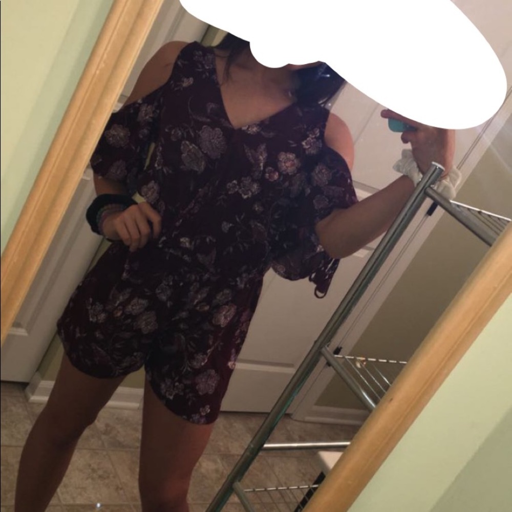 Cold shoulder romper